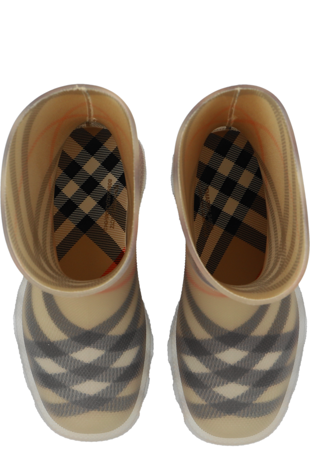 Burberry Kids Rain boots with check pattern Kids s Kids shoes 25 39 Vitkac